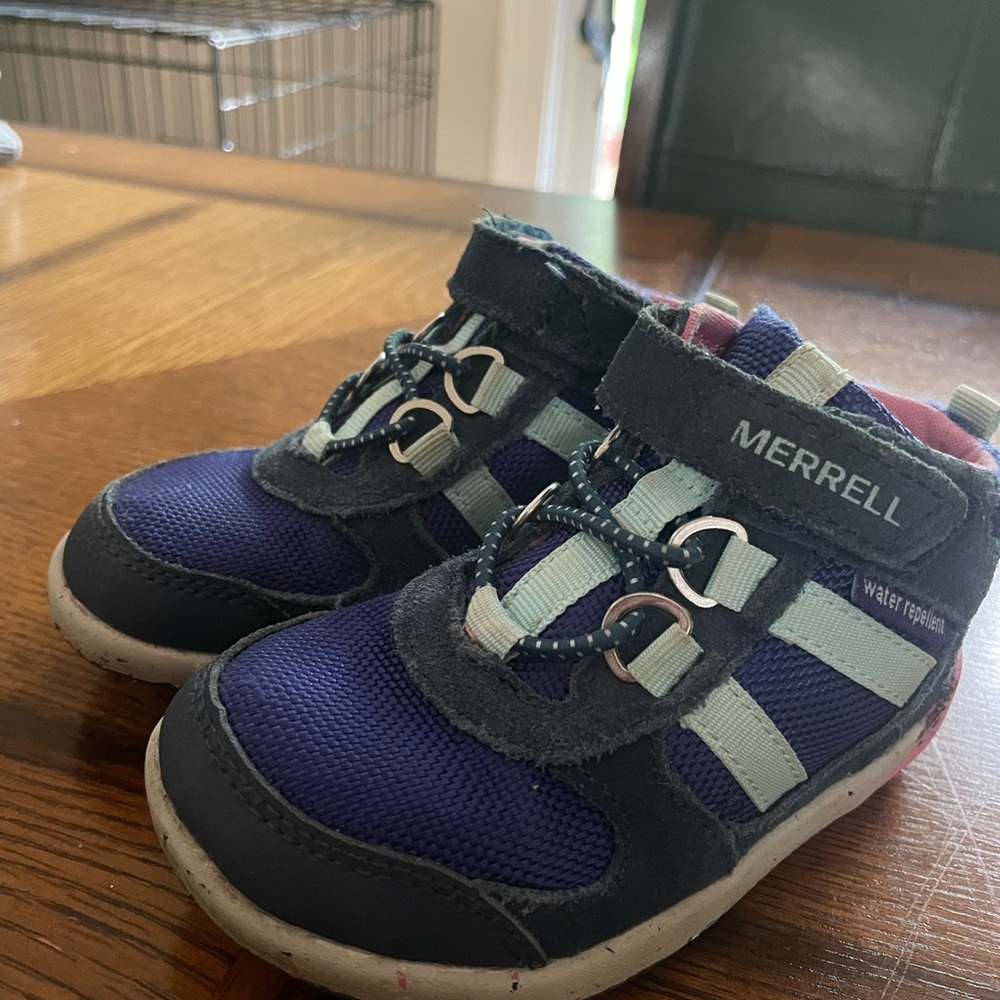 Merrell Blue and Gray Sneakers with Ankle Support